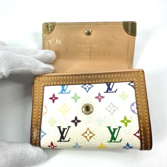 LOUIS VUITTON MonogramMulticolore Porto Monnaie-Plat Wallet coin purse - Picture 8 of 13